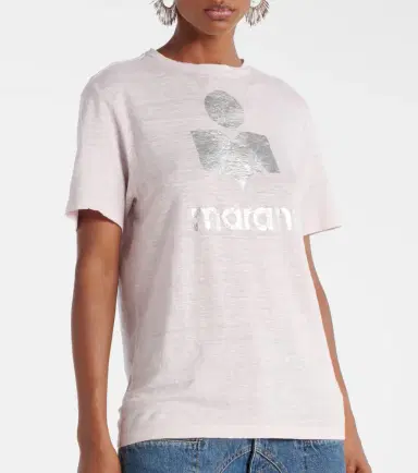 Marant Étoile Zewel logo linen T-shirt | Thumbnail 5