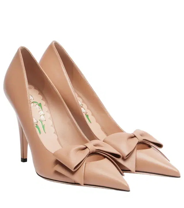 Valentino Garavani Bowow 100 bow-detail leather pumps