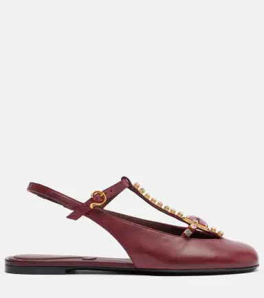 Etro Embellished leather slingback flats | Thumbnail 2 Etro Embellished leather slingback flats | Thumbnail 2