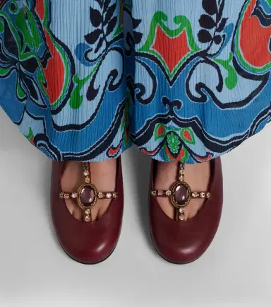 Etro Embellished leather slingback flats | Thumbnail 5 Etro Embellished leather slingback flats | Thumbnail 5