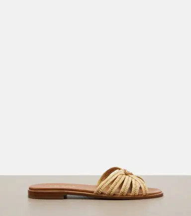 Prada Crochet raffia-effect slides | Thumbnail 3