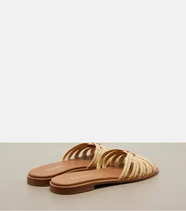 Prada Crochet raffia-effect slides | Thumbnail 4