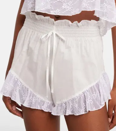 Montce Lace-trimmed cotton shorts | Thumbnail 6