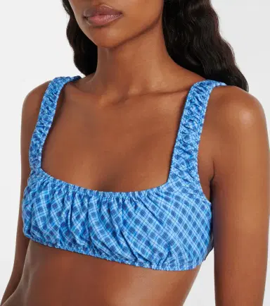 Montce Zoe plaid bikini top | Thumbnail 4