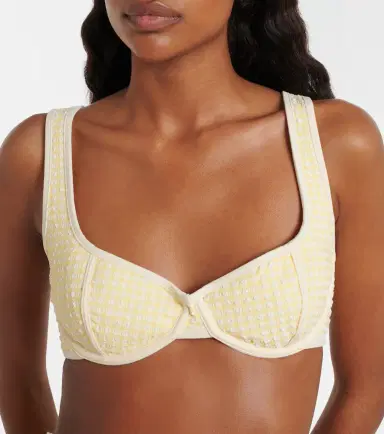 Montce Romy gingham bikini top | Thumbnail 4