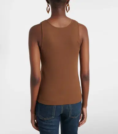 Saint Laurent Cassandre cotton jersey tank top | Thumbnail 4 Saint Laurent Cassandre cotton jersey tank top | Thumbnail 4