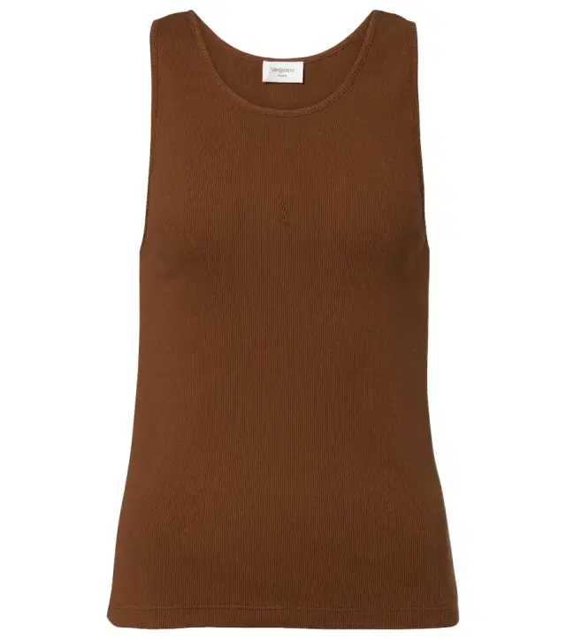 Cassandre cotton jersey tank top