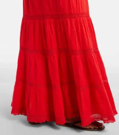 Melissa Odabash Marley crochet-trimmed cotton maxi skirt | Thumbnail 3 Melissa Odabash Marley crochet-trimmed cotton maxi skirt | Thumbnail 3