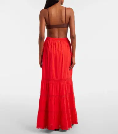 Melissa Odabash Marley crochet-trimmed cotton maxi skirt | Thumbnail 5 Melissa Odabash Marley crochet-trimmed cotton maxi skirt | Thumbnail 5