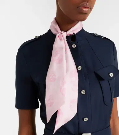 Alexander McQueen Skull silk twill scarf | Thumbnail 3