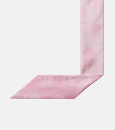 Alexander McQueen Skull silk twill scarf | Thumbnail 4