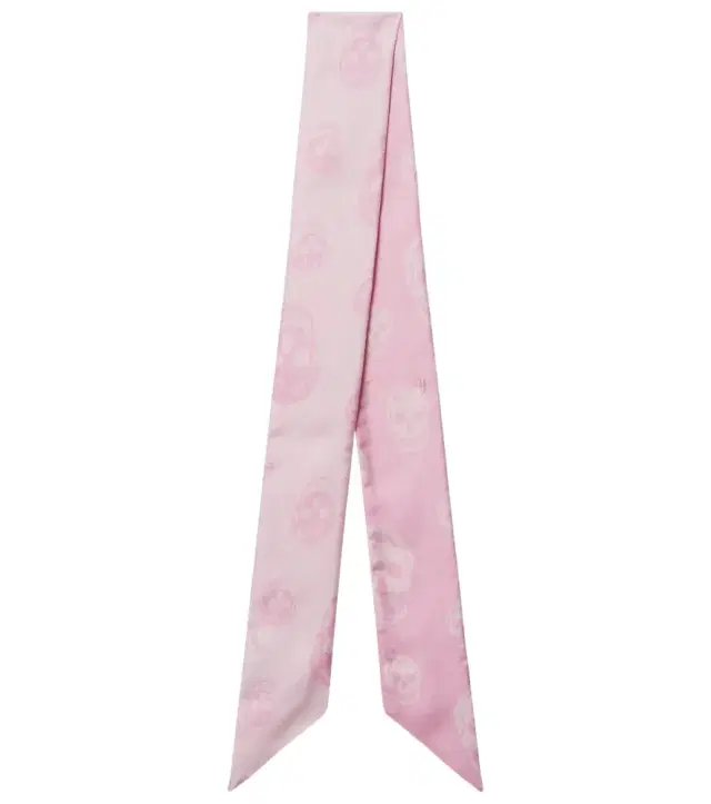 Skull silk twill scarf