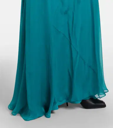 Alexander McQueen Draped silk chiffon bustier gown | Thumbnail 2 Alexander McQueen Draped silk chiffon bustier gown | Thumbnail 2