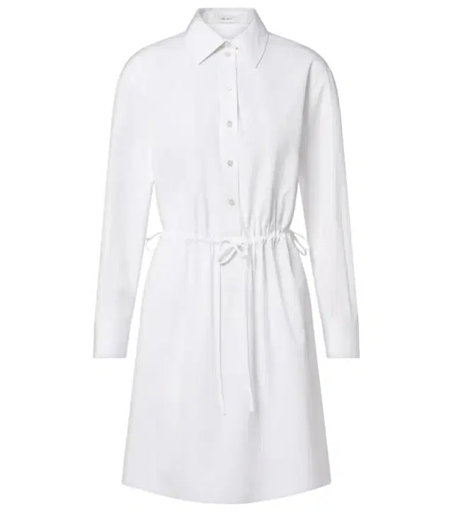 Cotton poplin shirt dress