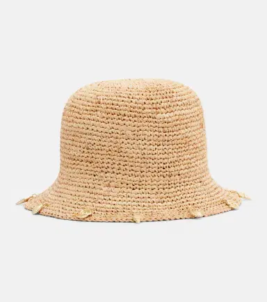 Oséree Oséree Embellished raffia bucket hat | Thumbnail 2