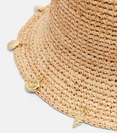 Oséree Oséree Embellished raffia bucket hat | Thumbnail 3