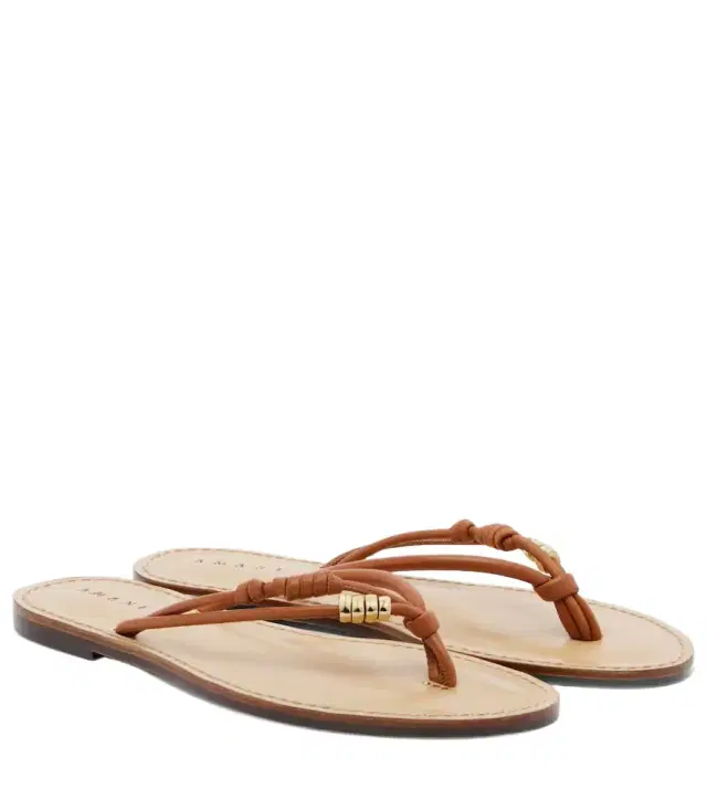 Amanu Kiwayu leather thong sandals