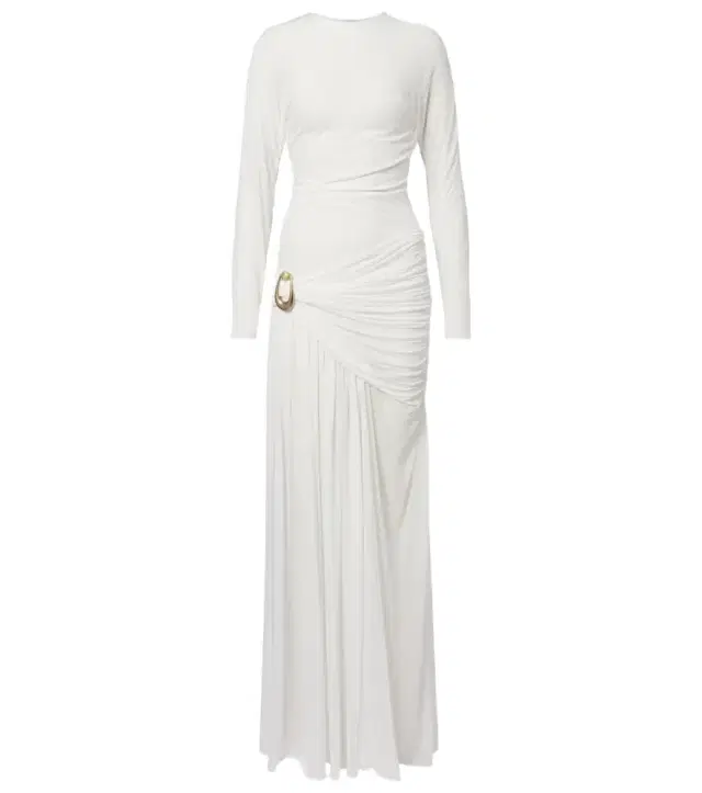 Christopher Esber Stone Pin draped jersey gown