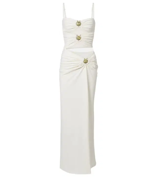 Christopher Esber Mineral Stone cutout jersey maxi dress