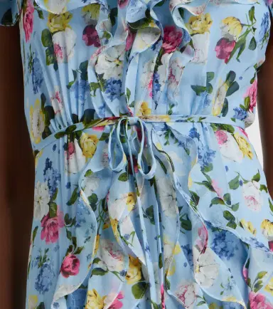 Carolina Herrera Floral ruffled silk gown | Thumbnail 5