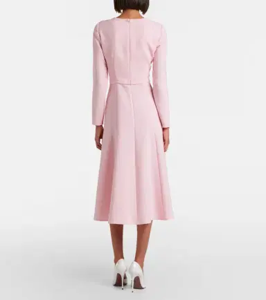 Carolina Herrera Bow-detail crêpe midi dress | Thumbnail 2 Carolina Herrera Bow-detail crêpe midi dress | Thumbnail 2