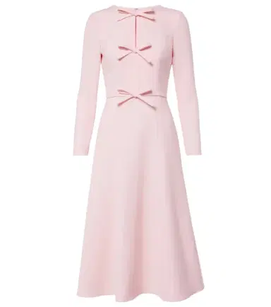 Carolina Herrera Bow-detail crêpe midi dress | Thumbnail 1 Carolina Herrera Bow-detail crêpe midi dress | Thumbnail 1