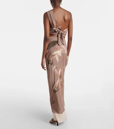 SIR. Azaliea floral silk maxi skirt | Thumbnail 2