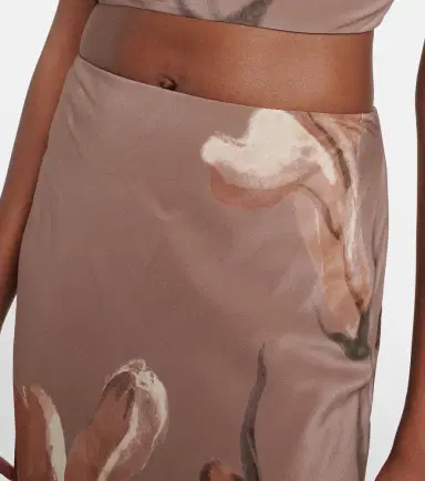 SIR. Azaliea floral silk maxi skirt | Thumbnail 3