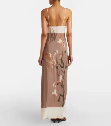 SIR. Azaliea floral silk max dress | Thumbnail 2