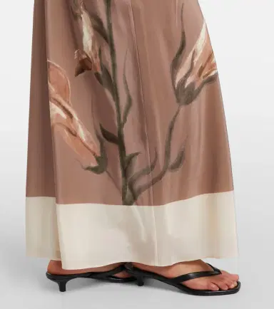 SIR. Azaliea floral silk max dress | Thumbnail 4