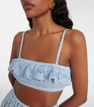 Anna Kosturova Crochet cotton bra top | Thumbnail 3 Anna Kosturova Crochet cotton bra top | Thumbnail 3