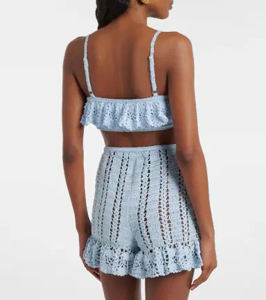 Anna Kosturova Crochet cotton bra top | Thumbnail 4 Anna Kosturova Crochet cotton bra top | Thumbnail 4