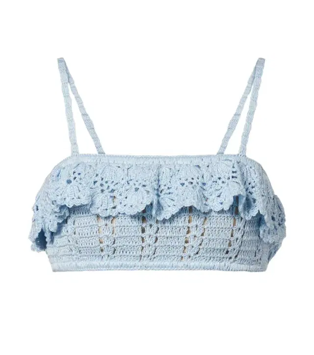 Anna Kosturova Crochet cotton bra top