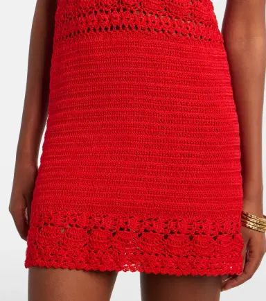 Anna Kosturova Filigree crochet cotton minidress | Thumbnail 4