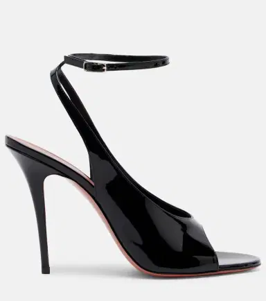 Amina Muaddi Anok patent leather slingback sandals | Thumbnail 3