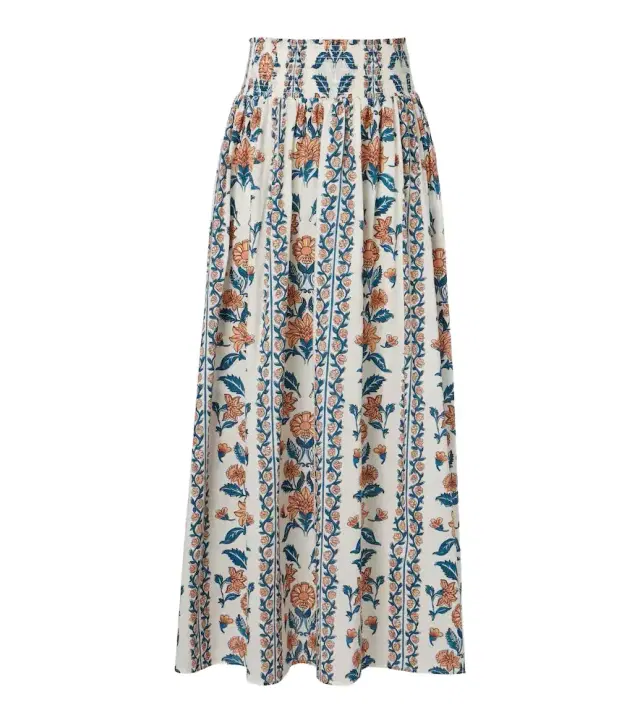 Montce Winona floral cotton maxi skirt