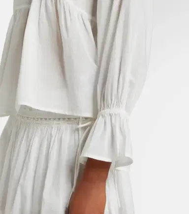 Posse Danielle lace-trimmed cotton blouse | Thumbnail 4