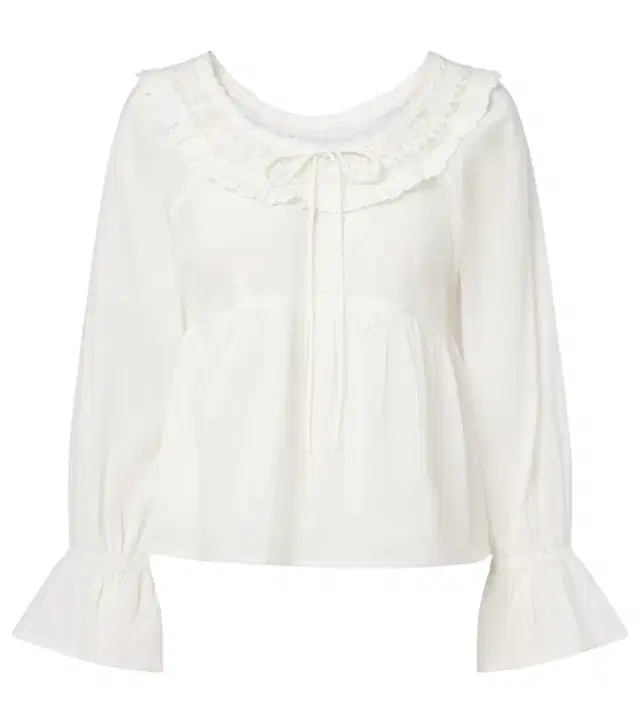Posse Danielle lace-trimmed cotton blouse