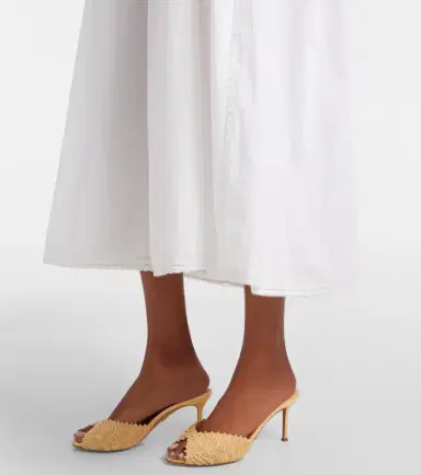 Posse Danielle lace-trimmed cotton midi dress | Thumbnail 3 Posse Danielle lace-trimmed cotton midi dress | Thumbnail 3