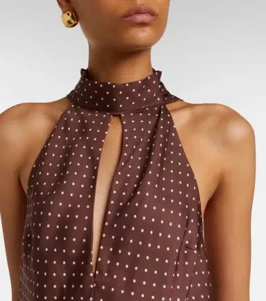 Posse Phoebe polka-dot halterneck top | Thumbnail 2