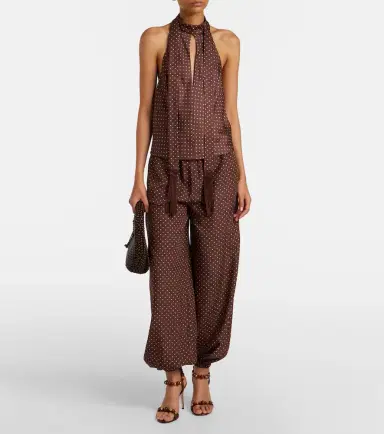 Posse Phoebe polka-dot halterneck top | Thumbnail 3
