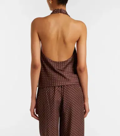 Posse Phoebe polka-dot halterneck top | Thumbnail 4
