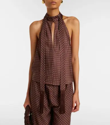 Posse Phoebe polka-dot halterneck top | Thumbnail 5