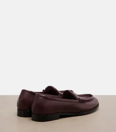 Bottega Veneta Silenzio Intrecciato leather loafers | Thumbnail 2