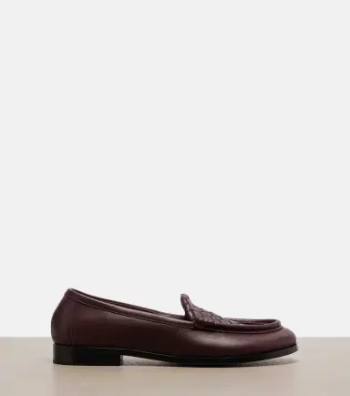 Bottega Veneta Silenzio Intrecciato leather loafers | Thumbnail 3