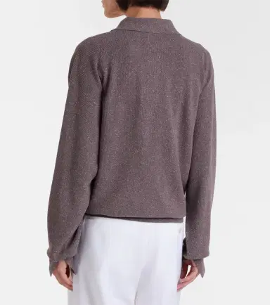 Calvin Klein Collection Helga silk polo sweater | Thumbnail 2