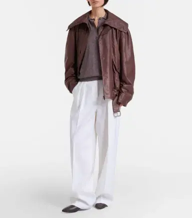 Calvin Klein Collection Helga silk polo sweater | Thumbnail 4