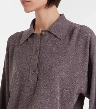 Calvin Klein Collection Helga silk polo sweater | Thumbnail 5