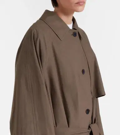 Calvin Klein Collection Zeland cotton trench coat | Thumbnail 3