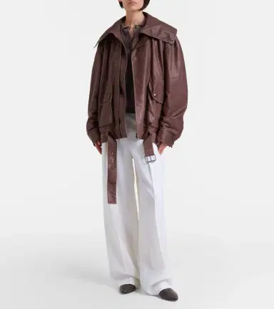 Calvin Klein Collection Isa leather jacket | Thumbnail 3